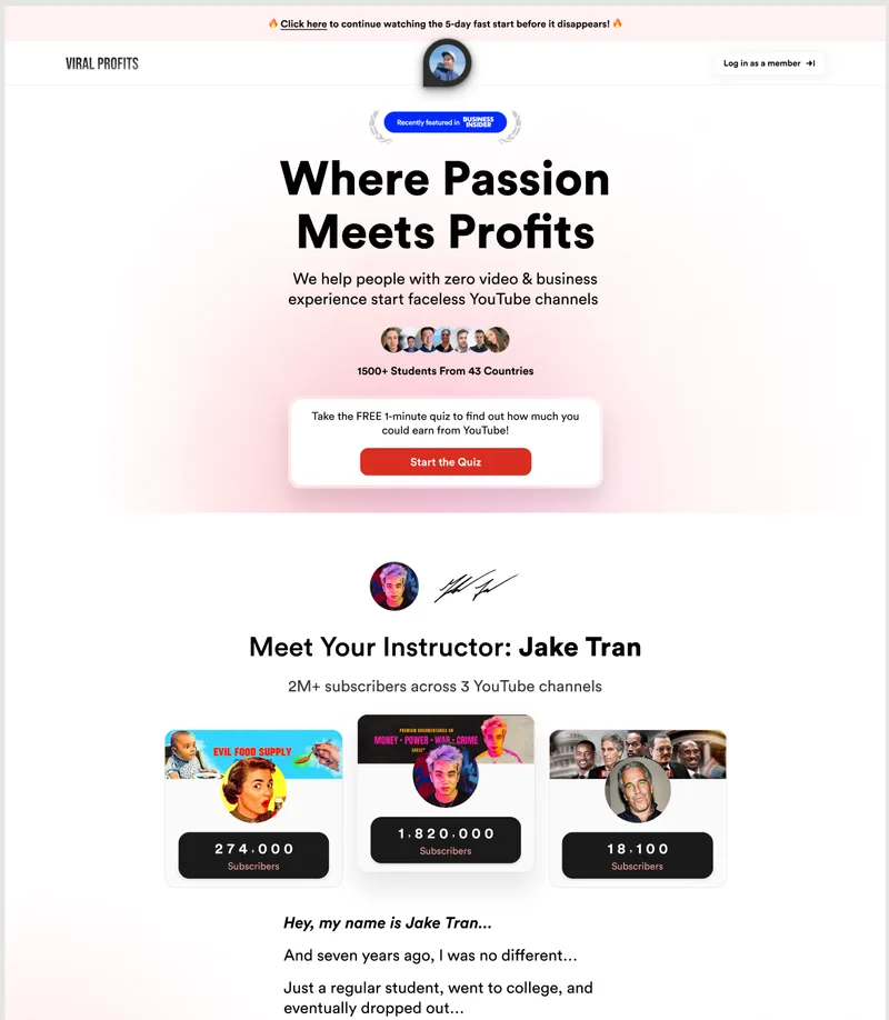 Viral Profits – Learning Platform